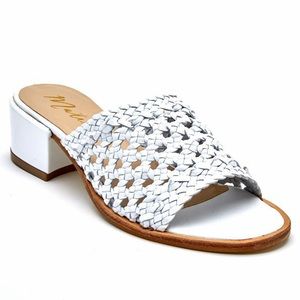 Matisse Ditsy White Leather Sandal